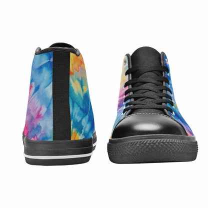 MEN'S Tie Dye Swirl High Top Canvas Surreal Shoes
