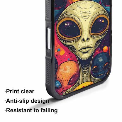 iPhone 17 Pro Case — Alien Ufo Cartoon Art Pattern Alien, Original Design Phone Case