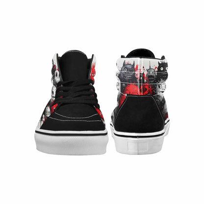 MEN'S Monsters (general) High Top Canvas Wallpaper Art Custom Sneakers