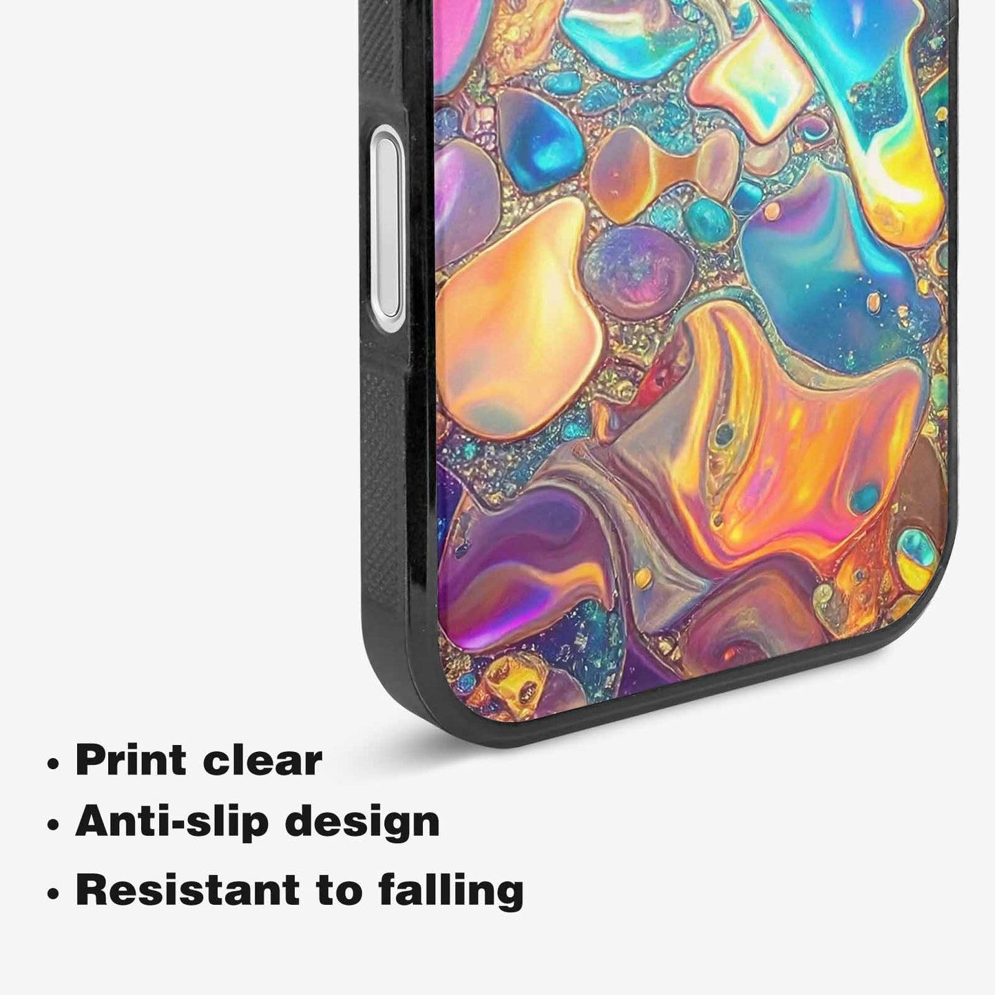 iPhone 16 Case — Holographic Iridescent Shimmer Pattern Hundreds Of, Custom Made Phone Cover