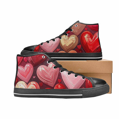 WOMEN'S No Words Or High Top Canvas Vivid Custom Shoes