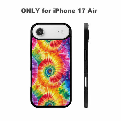 iPhone 17 Air Case — Tie Dye Spiral Rainbow Blended Tie, Custom Made Phone Cover