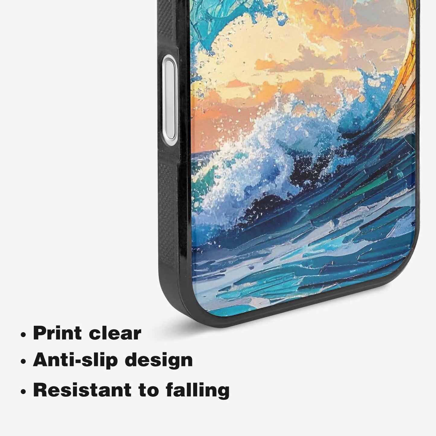 iPhone 16 Plus Case — Wave Crest Splash Wave Crest Splash, Custom Printed Phone Case
