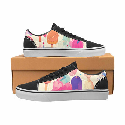 WOMEN'S Ice Cream Motif Ice Lace-Up Canvas Dreamcore Shoes