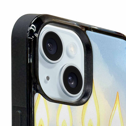 iPhone 15 Plus Case — Hanukkah Menorah Pattern Seamless Repeat Jewish, Custom Print Case Cover
