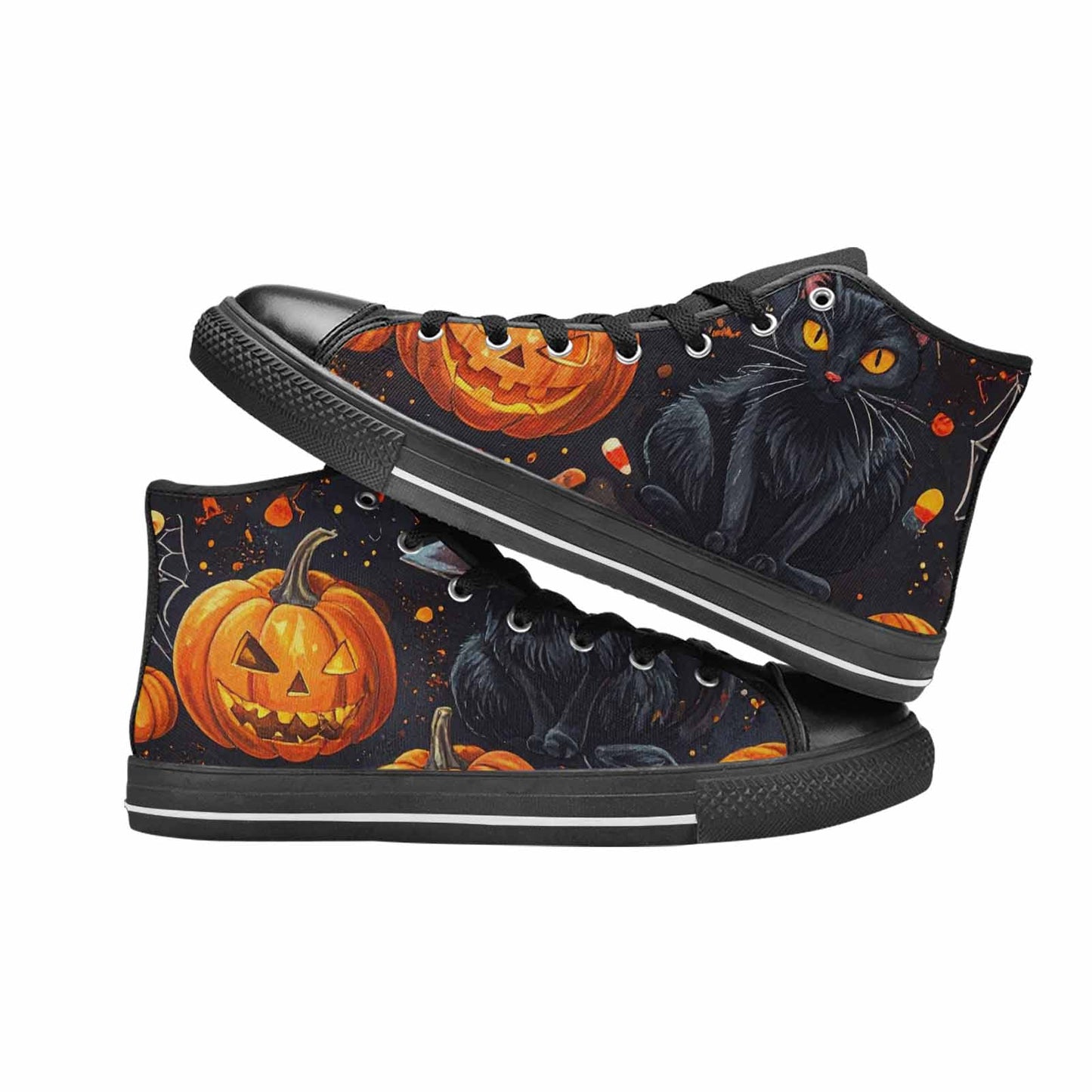 MEN'S Halloween High Top Canvas Dark Academia Sneakers