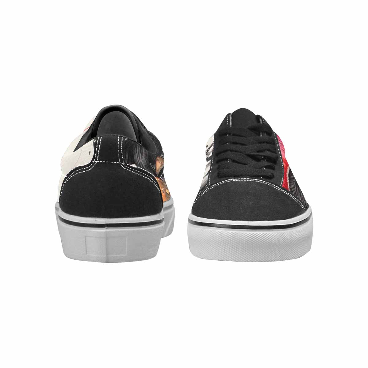 WOMEN'S Rainbow Drip Mushrooms Lace-Up Canvas Dreamcore Custom Shoes