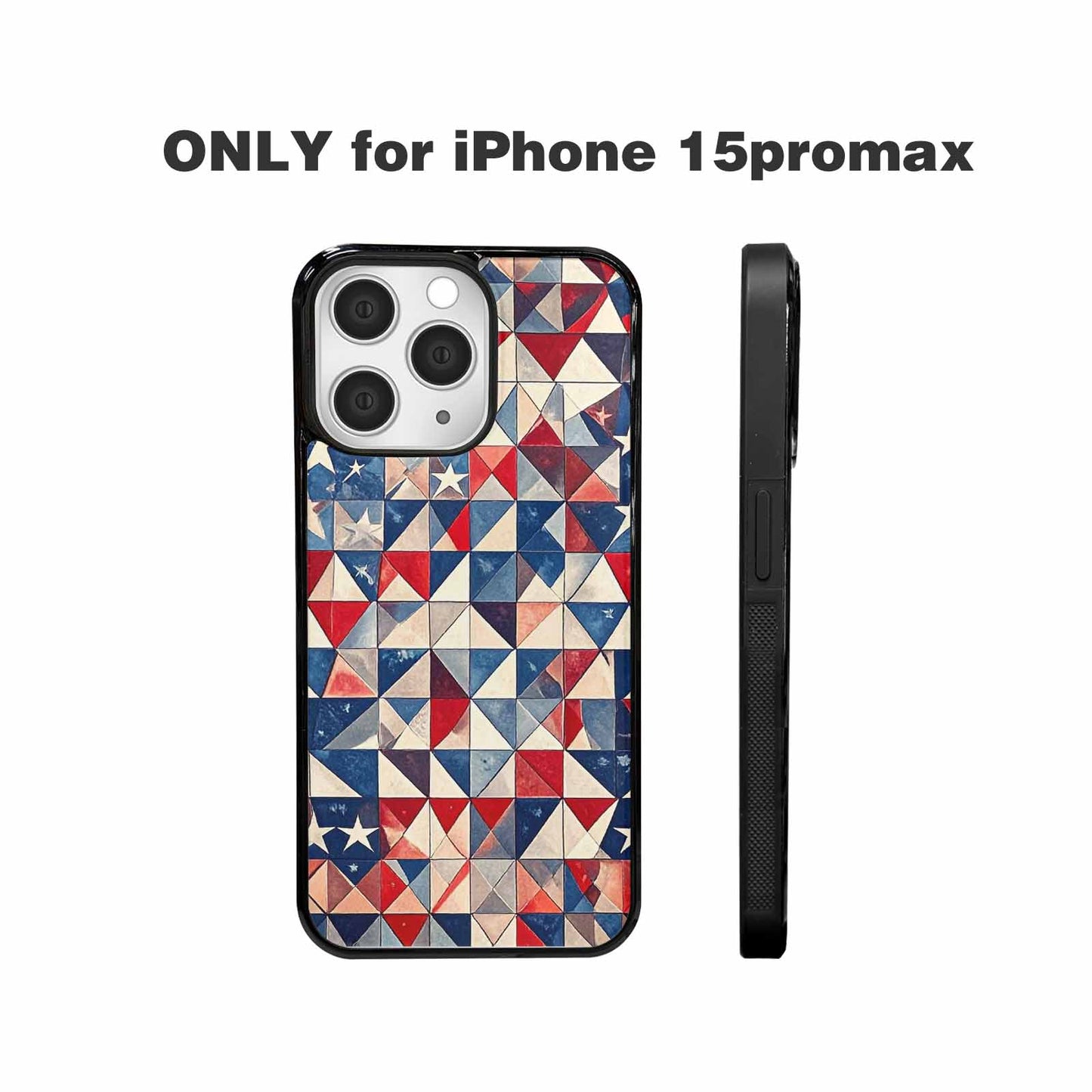 iPhone 15 Pro Max Case — Small American Flag Stars And Stripes, Custom Designed Case Cover