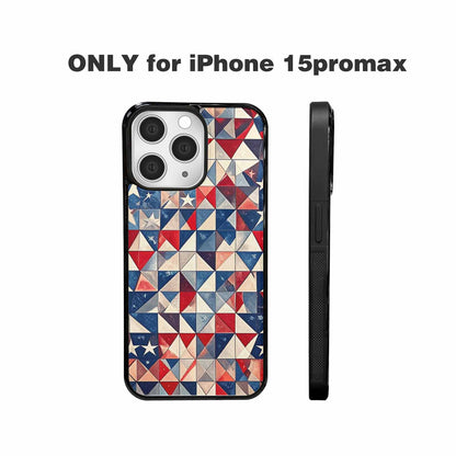 iPhone 15 Pro Max Case — Small American Flag Stars And Stripes, Custom Designed Case Cover