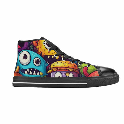 MEN'S Cartoon Monster Character High Top Canvas Dark Academia Sneakers