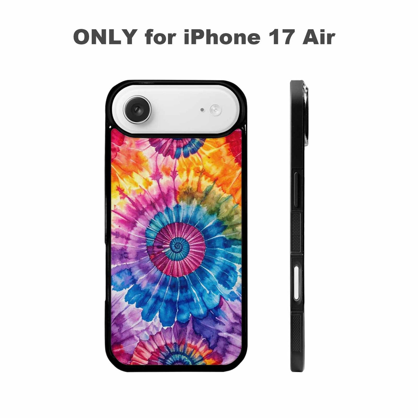 iPhone 17 Air Case — Small Tie Dye Swirl Pattern Tie, Custom Printed Phone Case