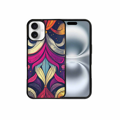 iPhone 16 Plus Case — 1970s Disco Cartoon Art Pattern, Custom Phone Case