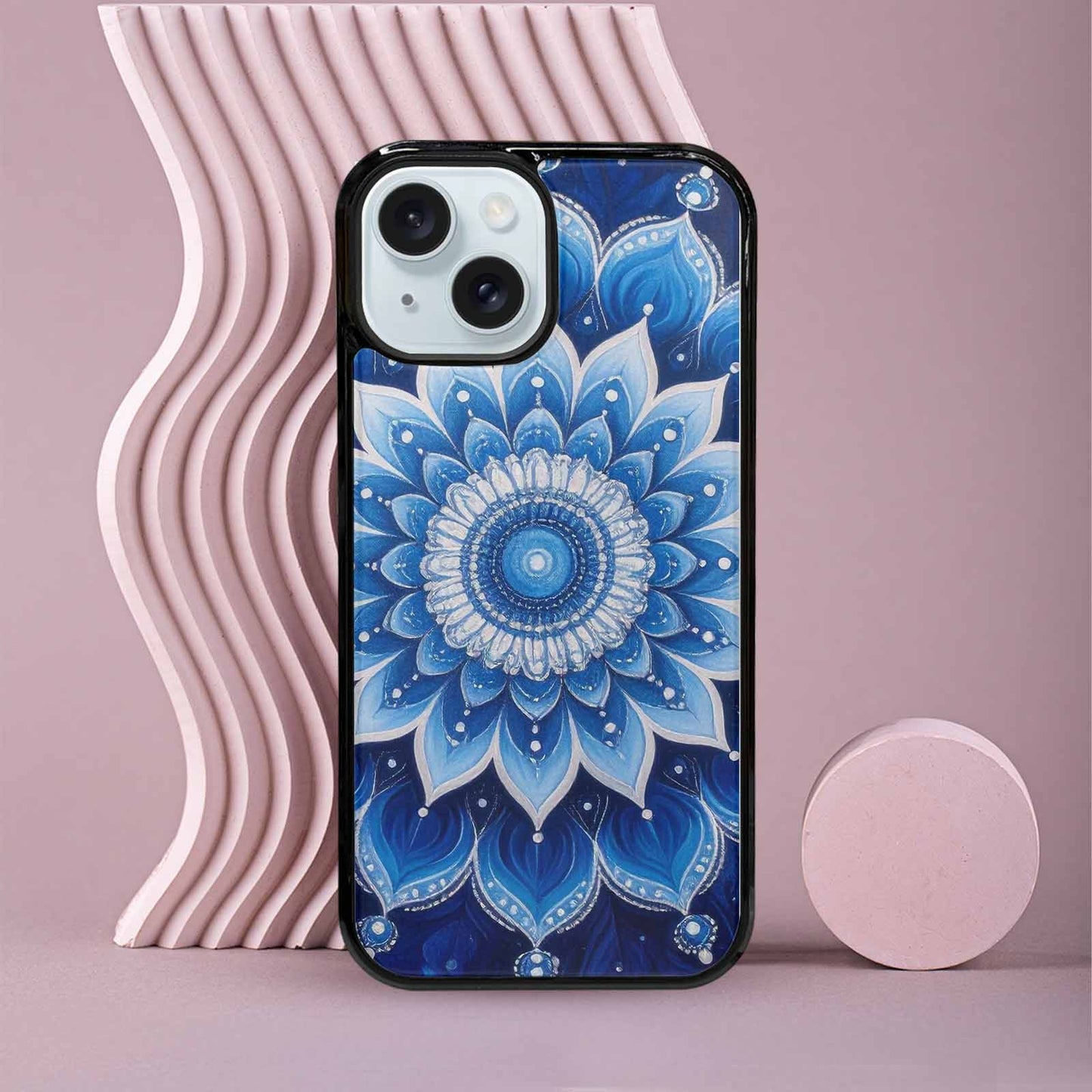 iPhone 15 Case — Boho Mandala Custom, Custom Made Phone Cover