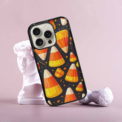 iPhone 16 Pro Case — Halloween Candy Corn, Custom Made Phone Cover