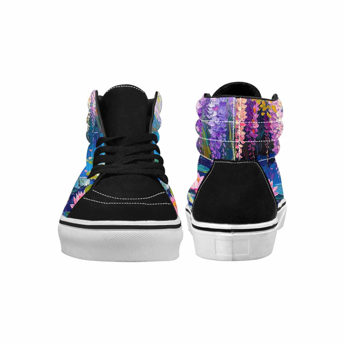 MEN'S Full Color Vibrant Monet High Top Canvas Dreamcore Custom Shoes