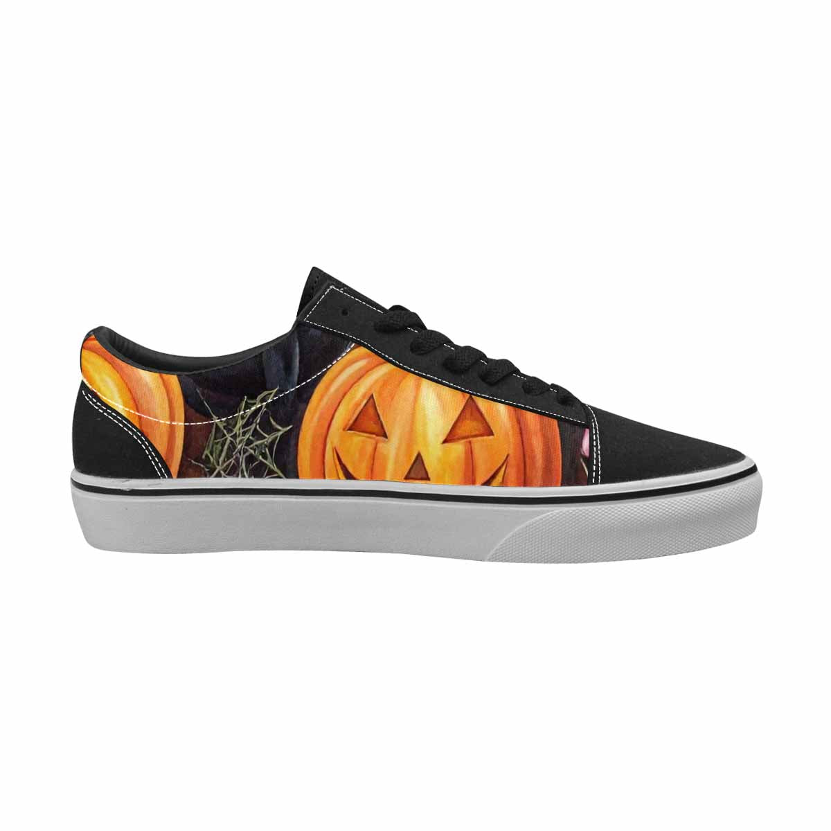WOMEN'S Halloween Canvas Lace-Up Vibrant Chaos Shoes