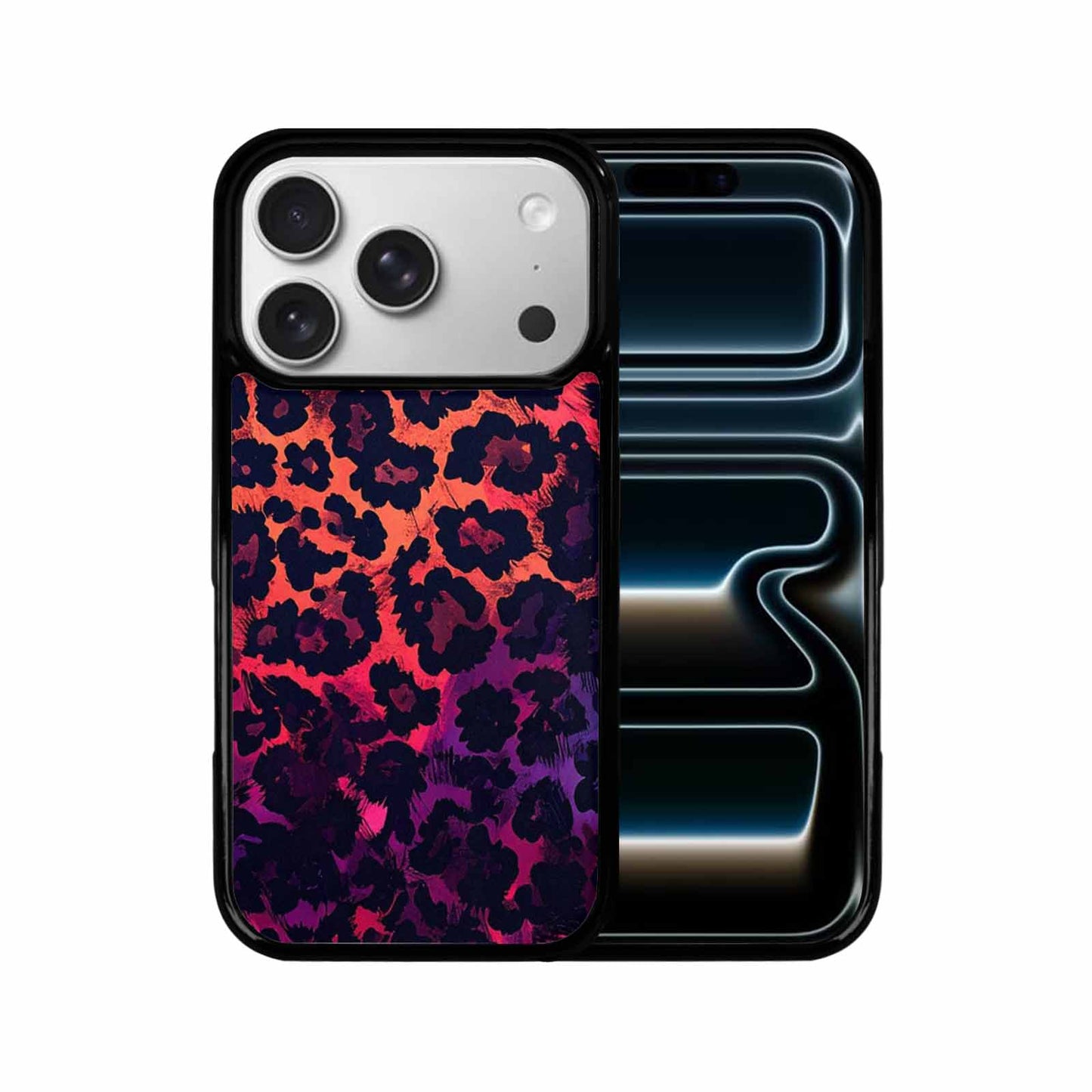 iPhone 17 Pro Case — Leopard Print Dark Seamless Pattern Animal, Custom Phone Case
