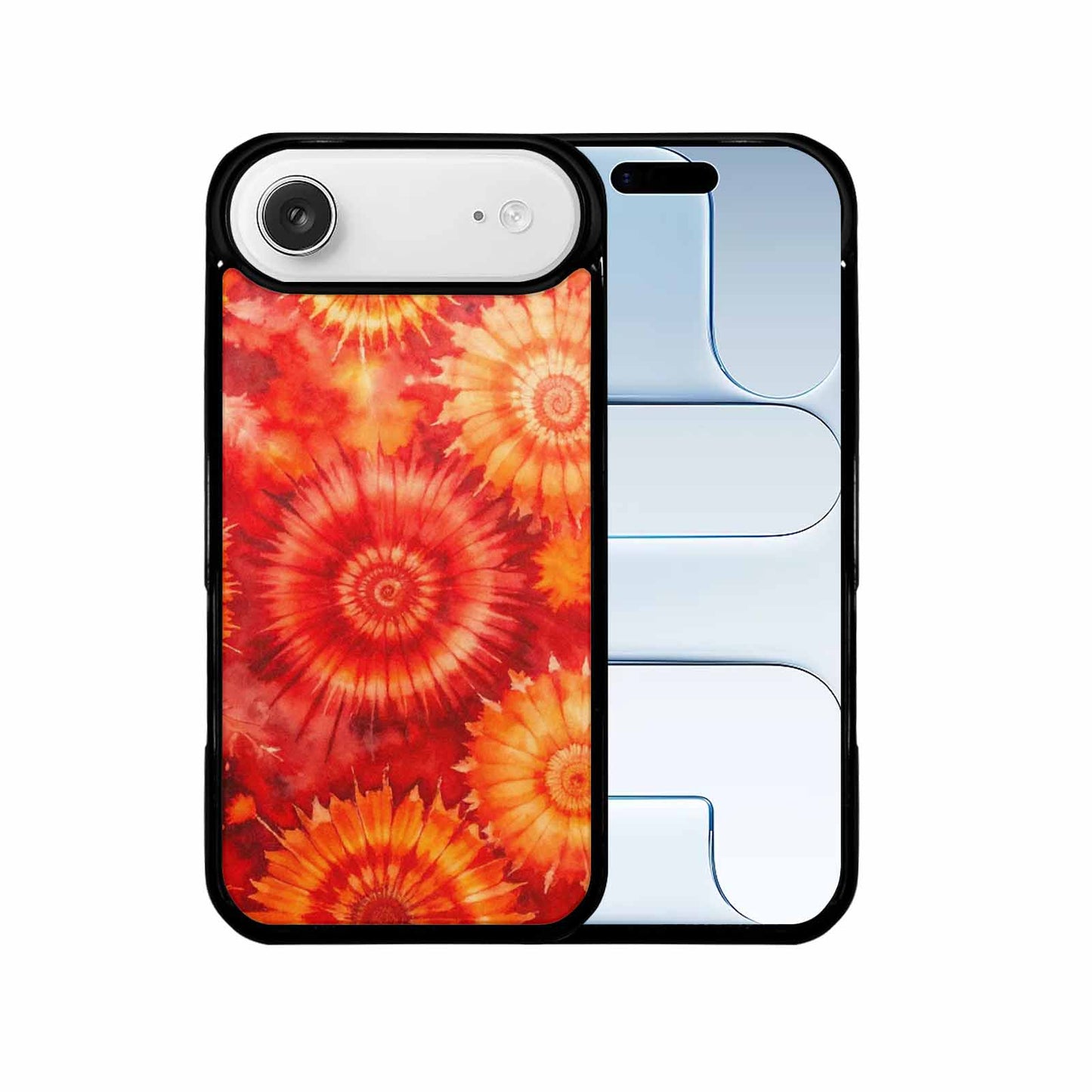 iPhone 17 Air Case — Tie Dye Red Orange Fire Tie, Custom Art Phone Cover