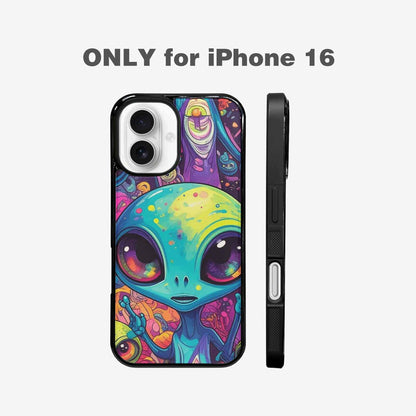 iPhone 16 Case — Cartoon Alien Characters Personalized Phone Cover, Custom Made Phone Cover