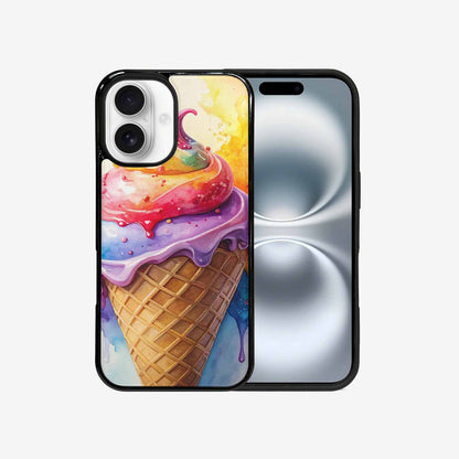 iPhone 16 Case — Melting Icecream Collage Custom, Customized Protective Case