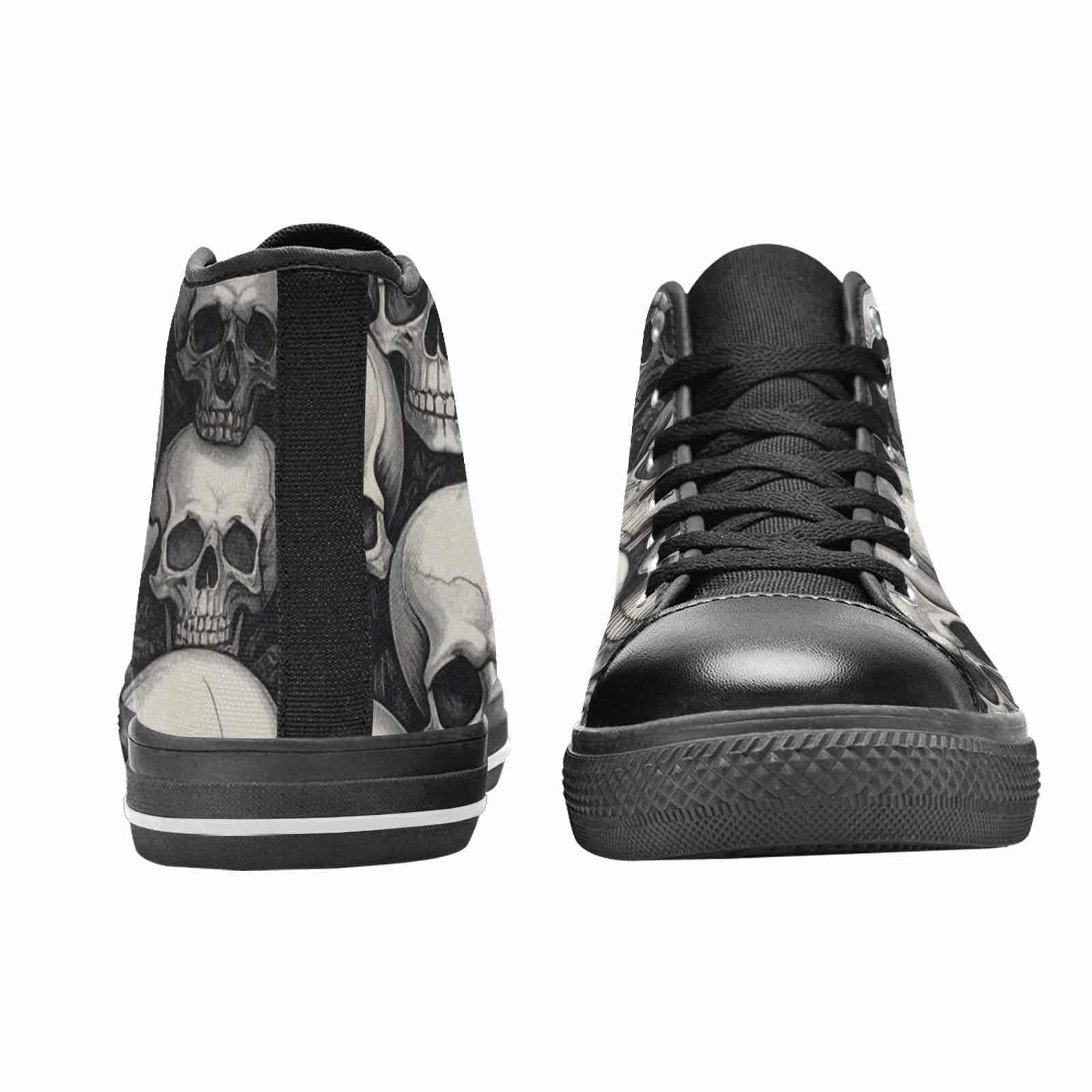 MEN'S Skulls - Classic High Top Canvas Vibrant Chaos Sneakers