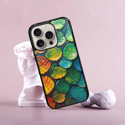 iPhone 16 Pro Case — Reptile Scale Full Color Vibrant Reptile, Personalized Phone Case