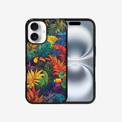 iPhone 16 Case — Toucan Jungle Toucan Jungle Pattern Hundreds, Custom Art Phone Cover