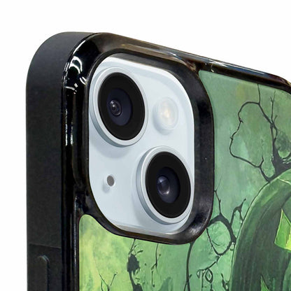 iPhone 15 Plus Case — Halloween Glowing Jackolantern Personalized Phone Cover, Unique Phone Case Design