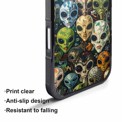 iPhone 17 Air Case — Aliens Camo Aliens Pattern Hundreds Alien, Custom Print Case Cover