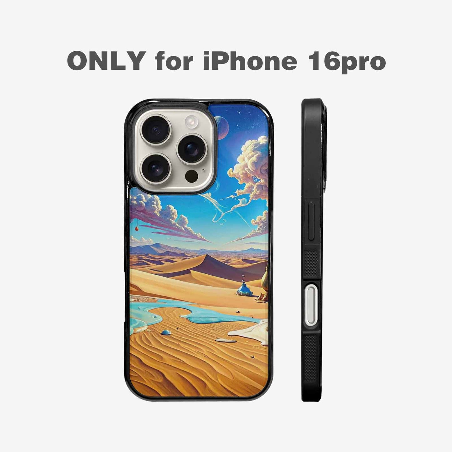 iPhone 16 Pro Case — Surrealist Desert Dreamscape Custom, Personalized Phone Case