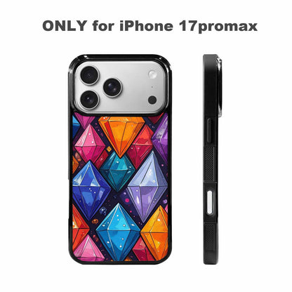 iPhone 17 Pro Max Case — Vintage Summer Diamond Retro Vintage, Custom Print Case Cover