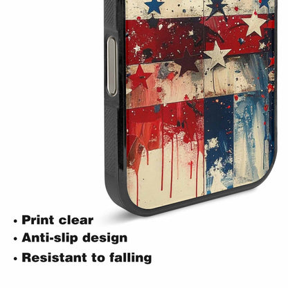 iPhone 16 Pro Case — Patriotic Stars And Stripes American Stars, Personalized Phone Case