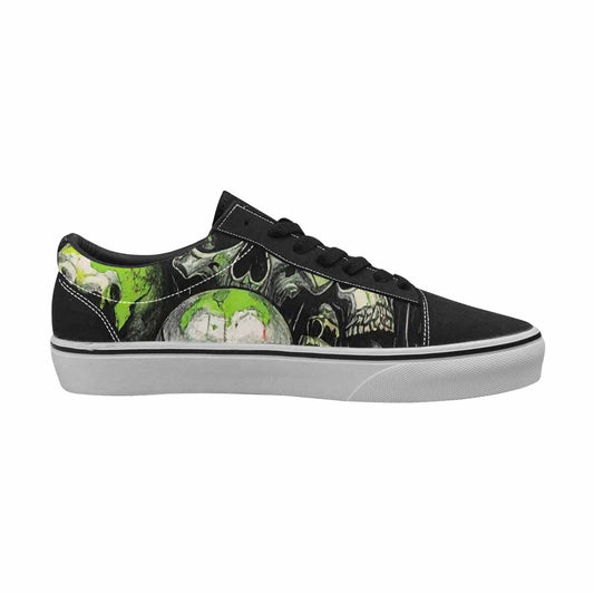 WOMEN'S Rainbow From Skull S Lace-Up Canvas Neon Fantasy Shoes