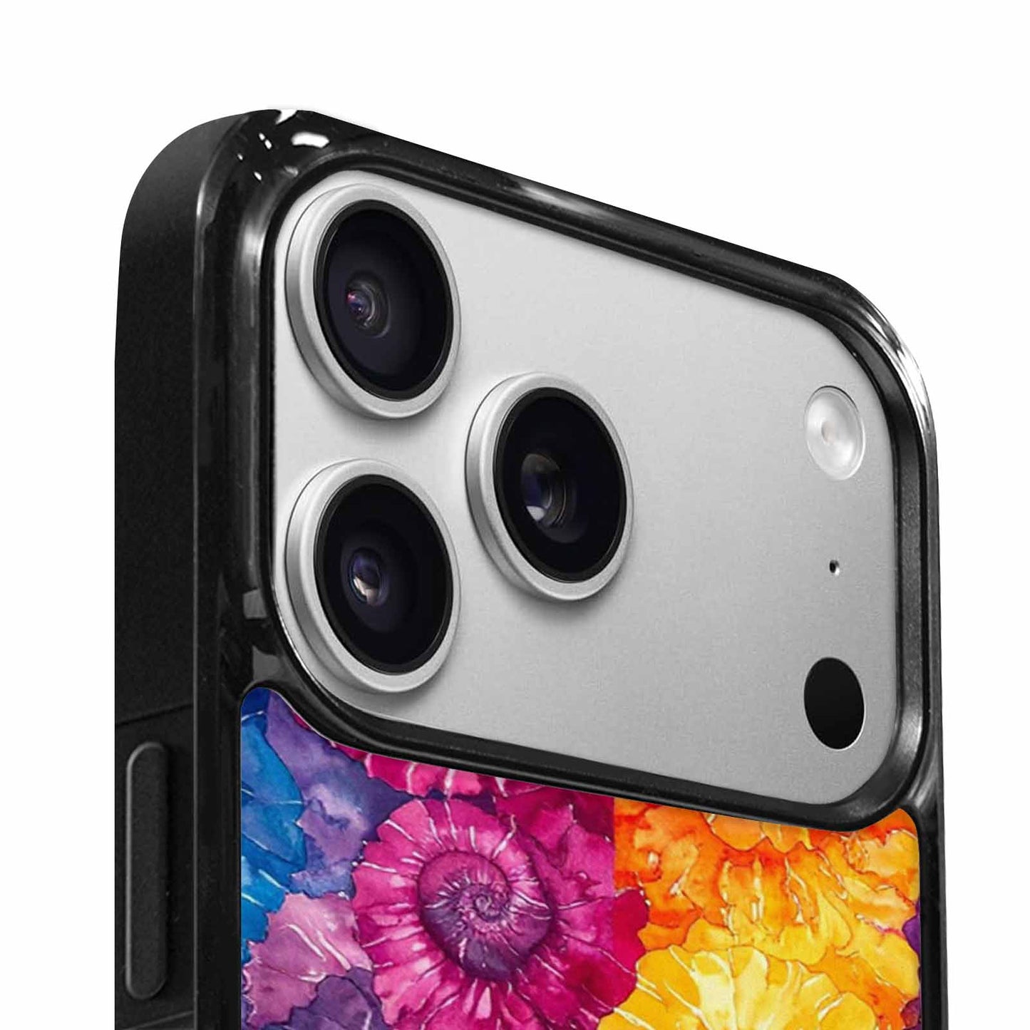 iPhone 17 Pro Case — Small Tie Dye Swirl Pattern Tie, Custom Printed Phone Case