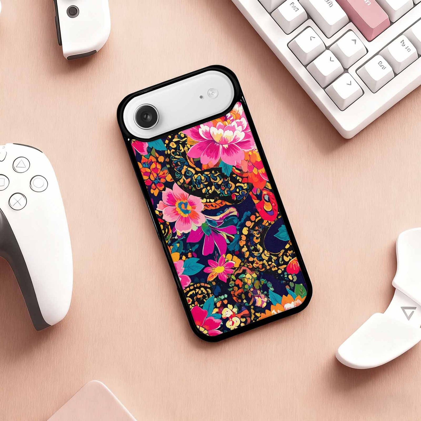 iPhone 17 Air Case — Snakes Print Floral Seamless Pattern Floral, Personalized Phone Case