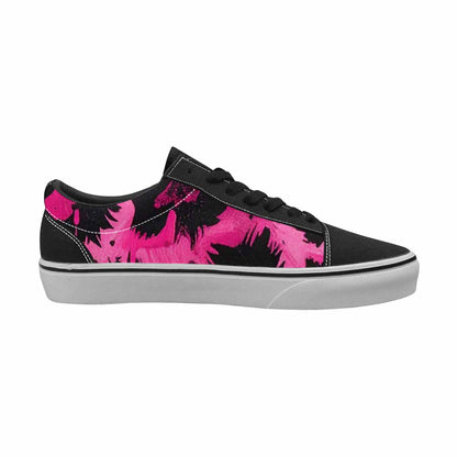 WOMEN'S Animal Print Lace-Up Canvas Wallpaper Art Sneakers