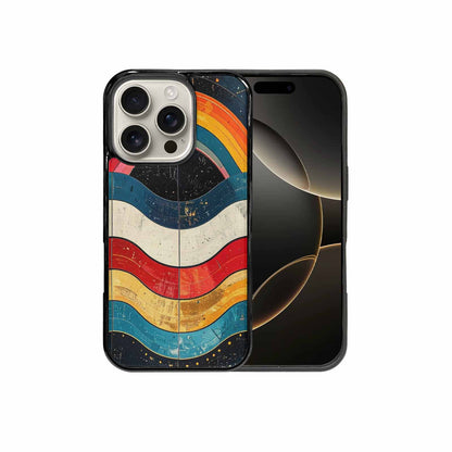 iPhone 16 Pro Case — Retro Wave Scallop Stripe Small Lma, Original Design Phone Case