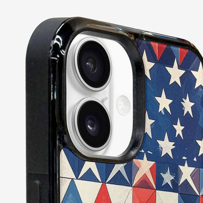 iPhone 16 Case — Small American Flag Stars And Stripes, Custom Art Phone Cover