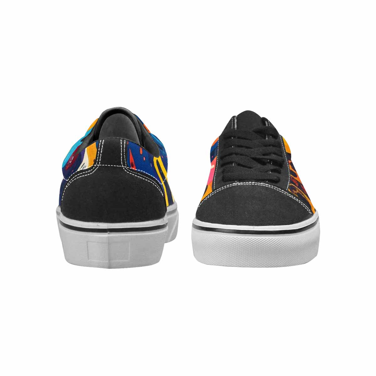 WOMEN'S Melting Aliens Lace-Up Canvas Surreal Shoes