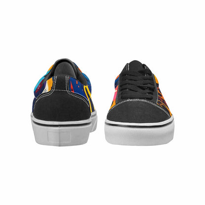 WOMEN'S Melting Aliens Lace-Up Canvas Surreal Shoes