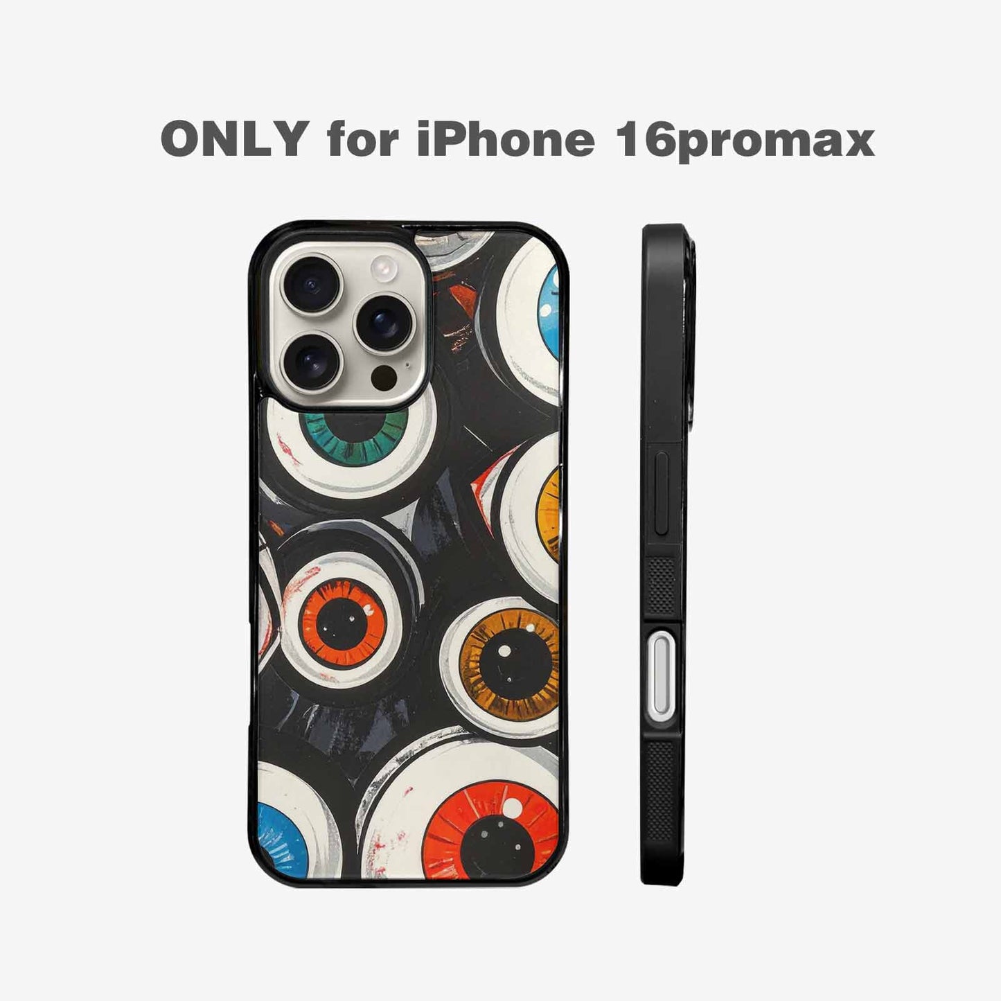 iPhone 16 Pro Max Case — Googly Cartoon Eyeballs, Personalized Phone Case