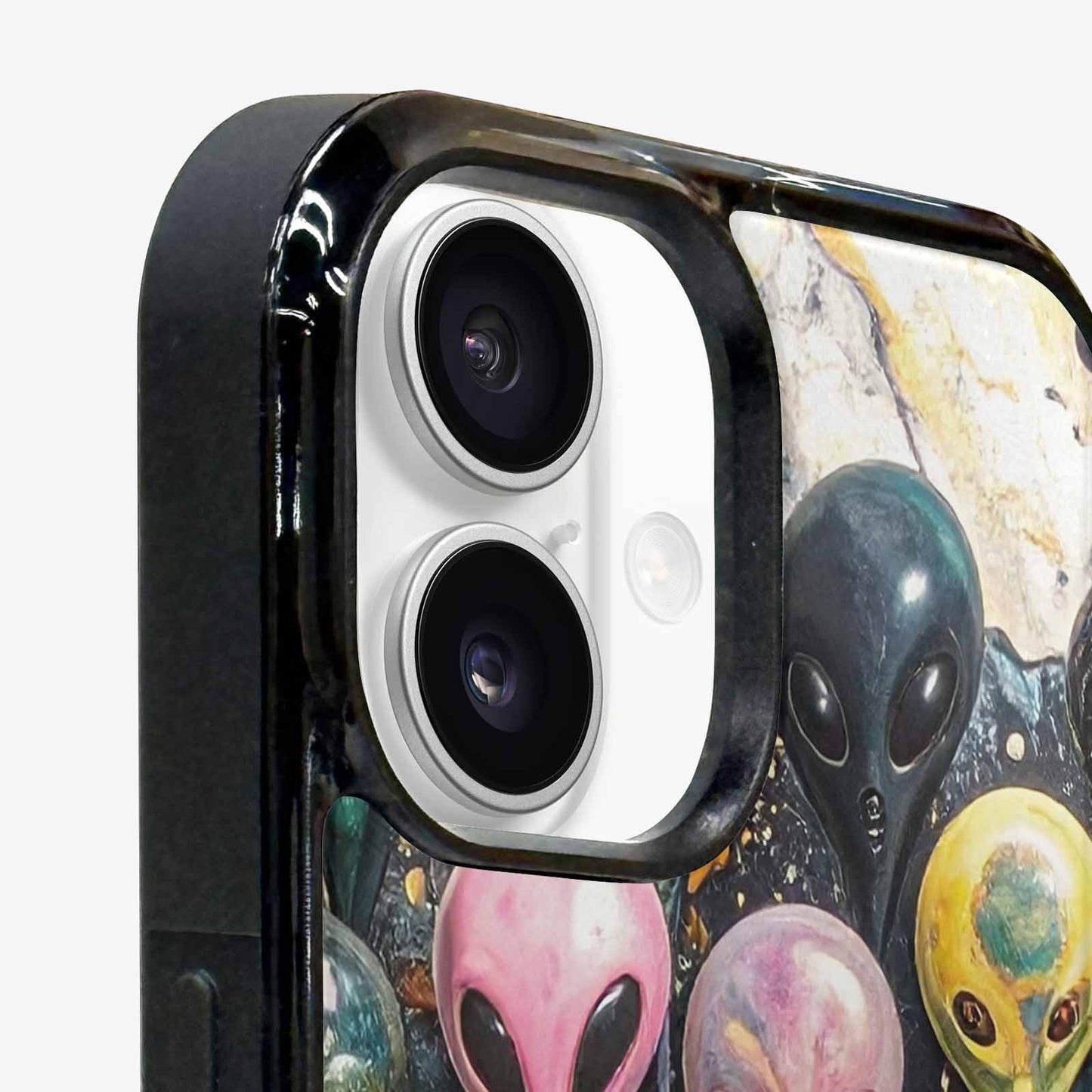 iPhone 16 Plus Case — Aliens Marblemelting Aliens Pa, Custom Phone Case