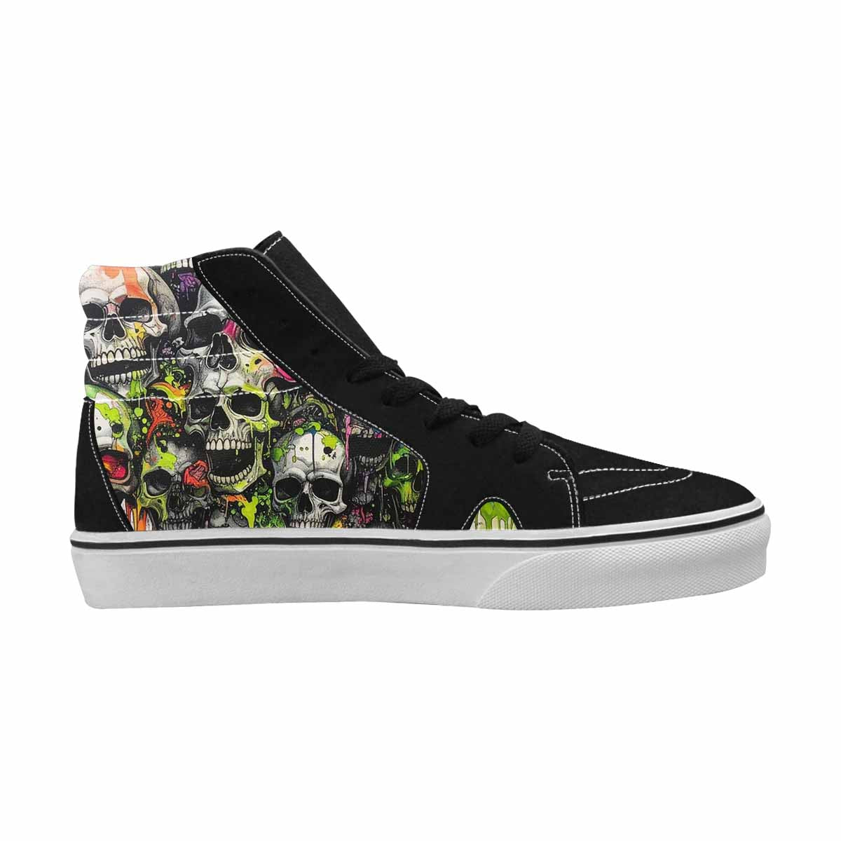 MEN'S Rainbow From Skull S High Top Canvas Aesthetic Shoes