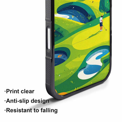 iPhone 17 Pro Case — Golf Cartoon Art Pattern Cartoon Cute, Custom Phone Case
