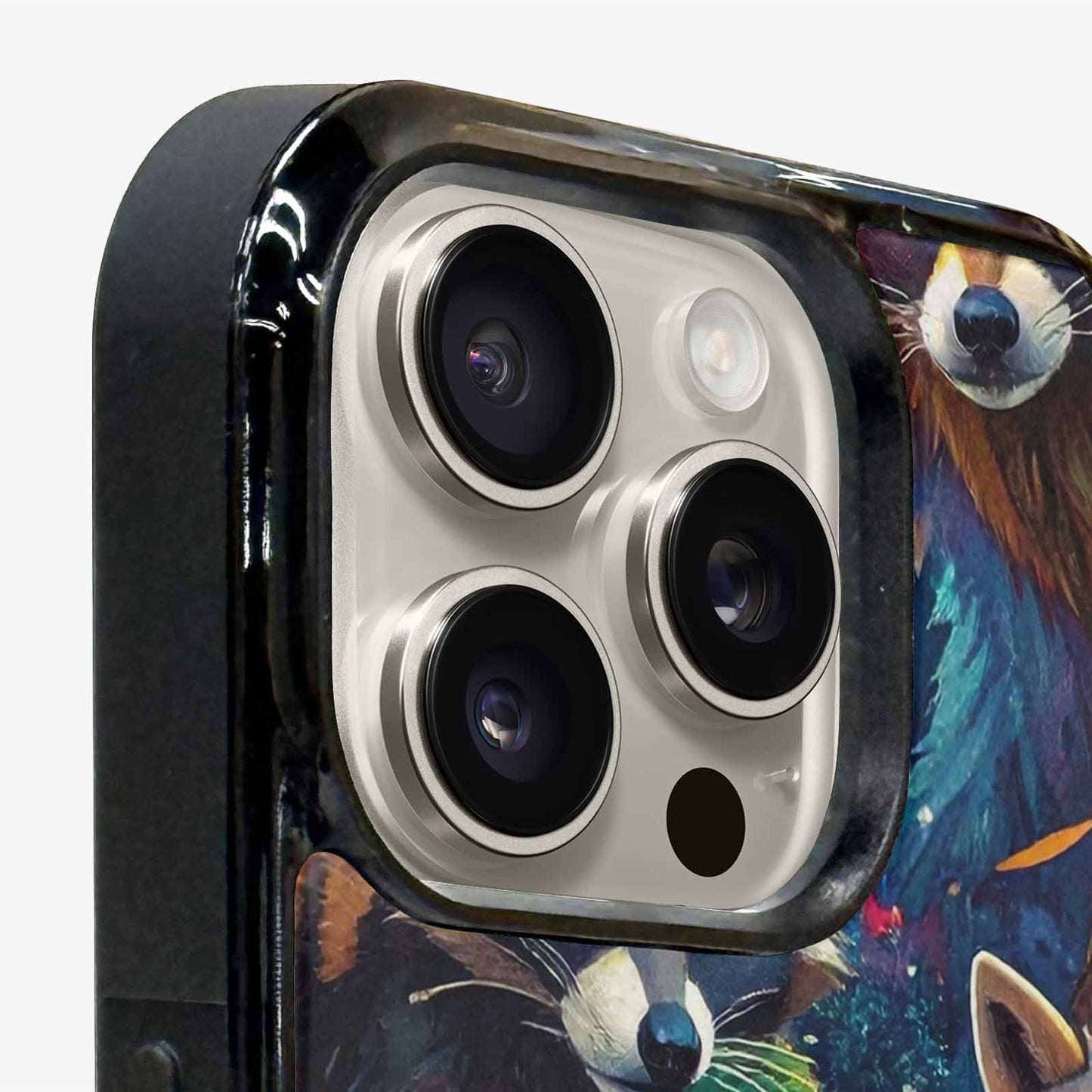 iPhone 16 Pro Case — Raccoon Bandit Raccoon Bandit Pattern Hundreds, Custom Print Case Cover