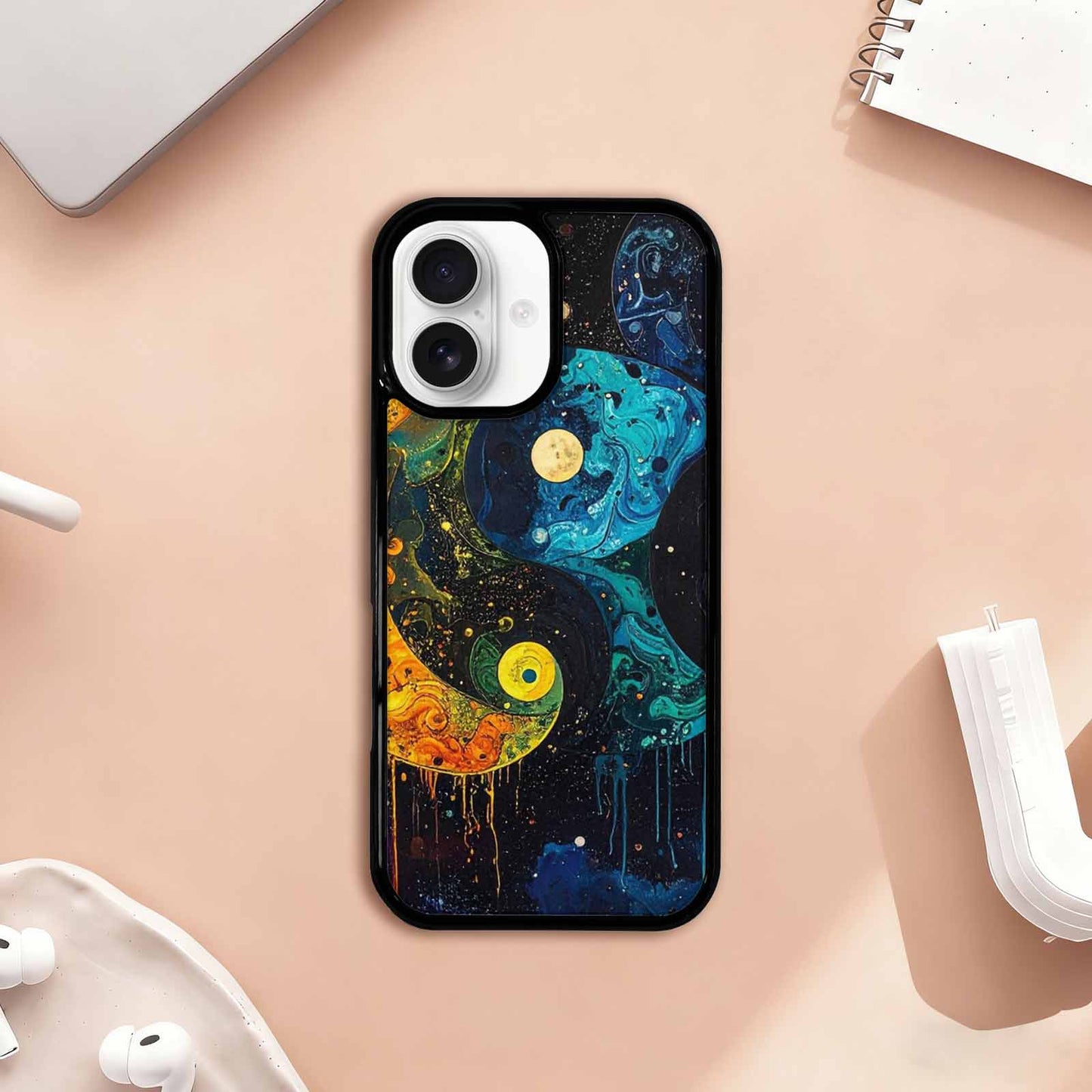 iPhone 17 Case — Yin &amp; Yang Yin Original Art, Customized Protective Case