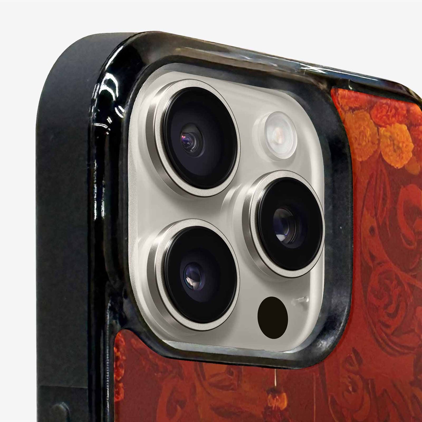 iPhone 16 Pro Case — Marigold Day Of The Dead Marigold, Custom Printed Phone Case