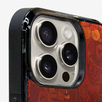 iPhone 16 Pro Case — Marigold Day Of The Dead Marigold, Custom Printed Phone Case