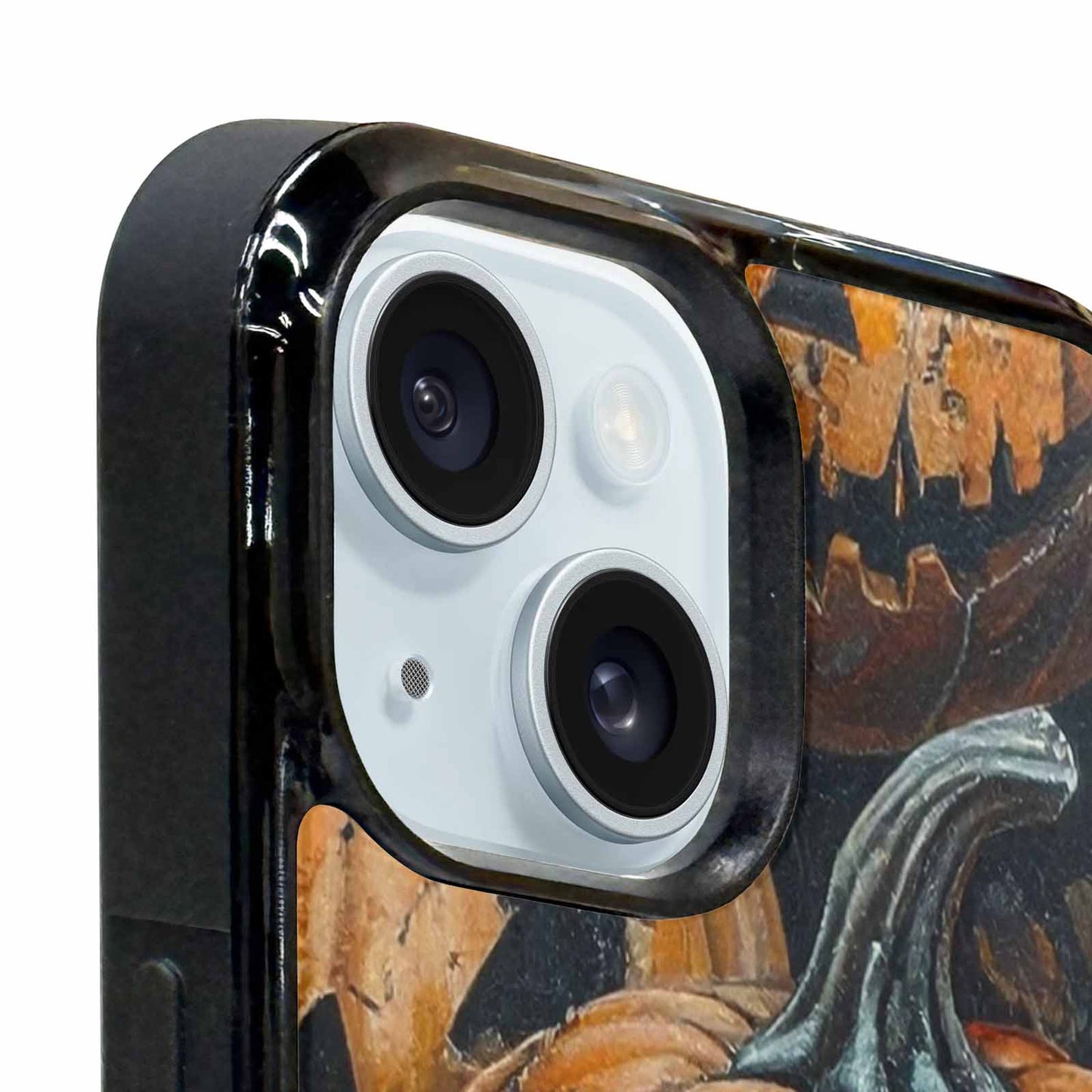 iPhone 15 Plus Case — Halloween Cracked Jackolantern, Custom Printed Phone Case
