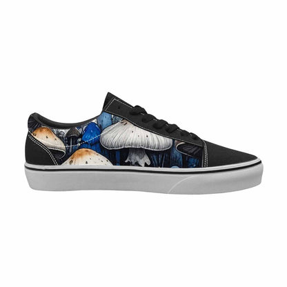 WOMEN'S Mushrooms (general) Lace-Up Canvas Cottagecore Sneakers